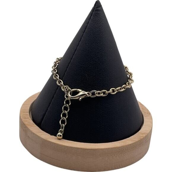 Monogrammed Gold & Silver Initials Bracelet With Chain & Clasp - Picture 3 of 3